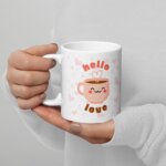 Hello Love Ceramic Mug (11 oz) | Colorful Wear