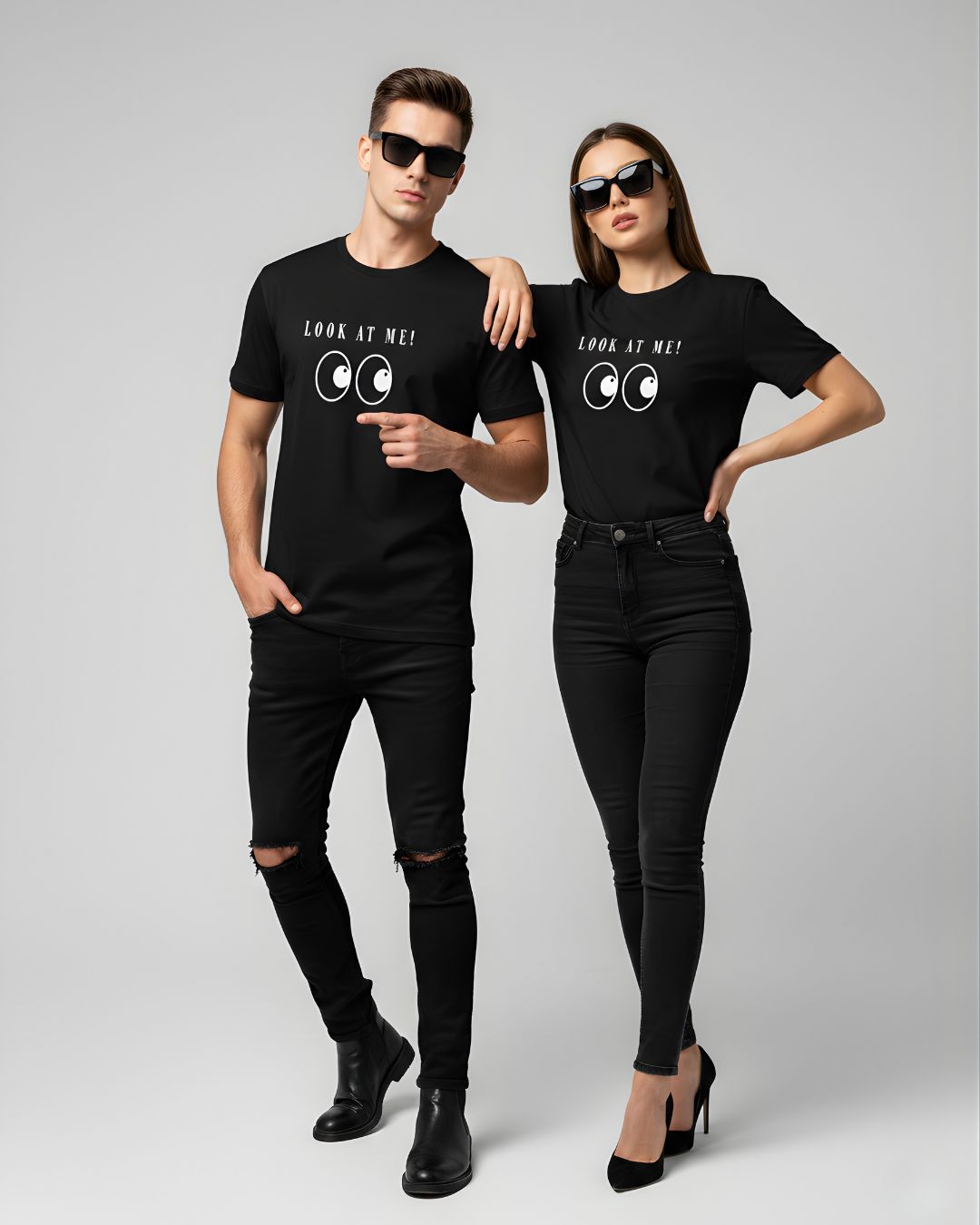 Look At Me Unisex T-Shirt (Black) | Colorful Wear