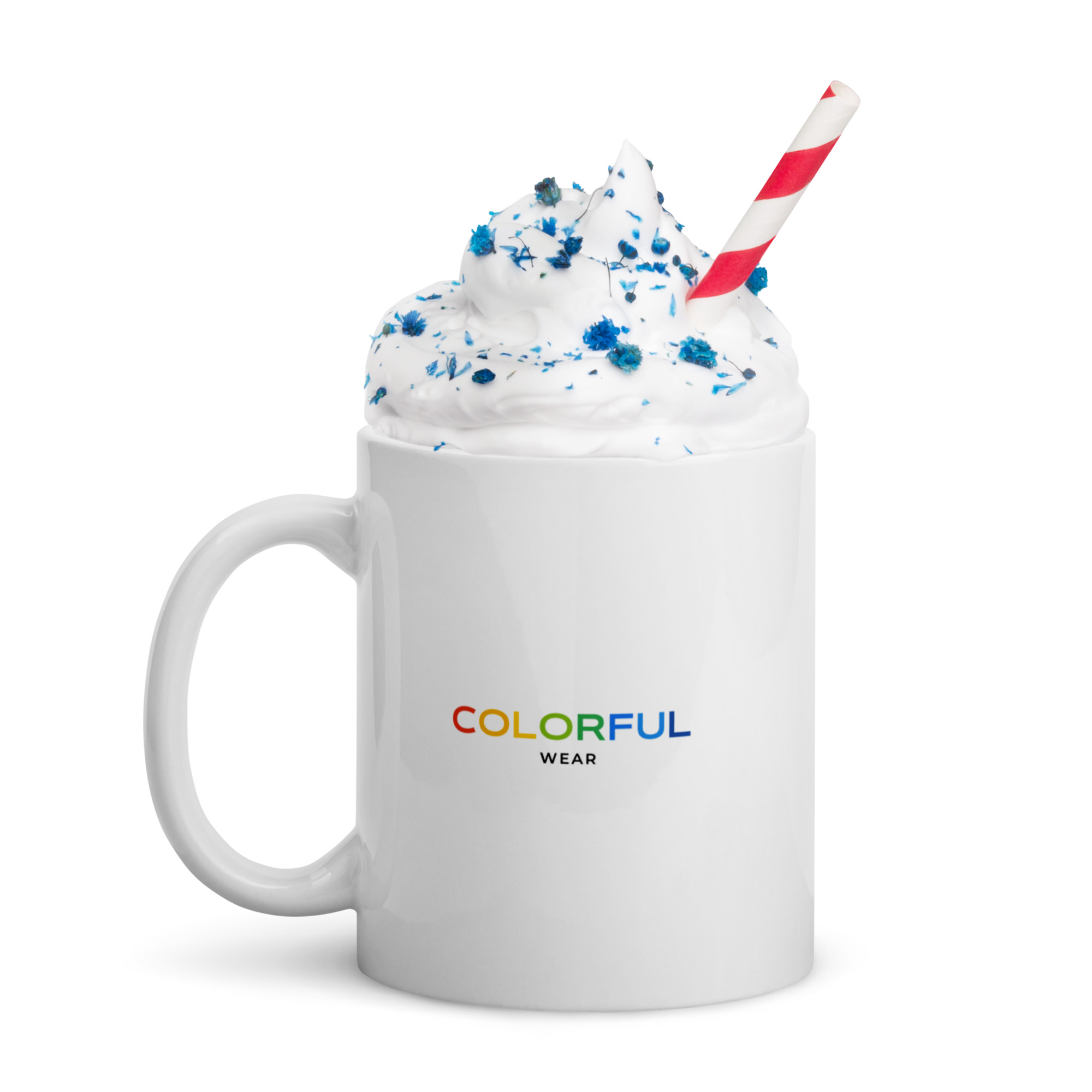 Merry Christmas White Glossy Mug (11 oz) | Colorful Wear