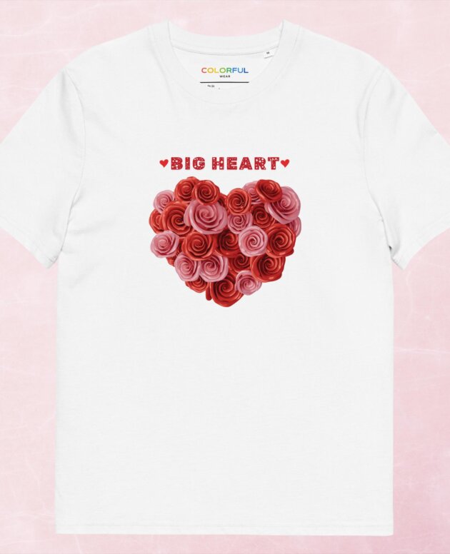 Big Heart T-Shirt for Women | Colorful Wear