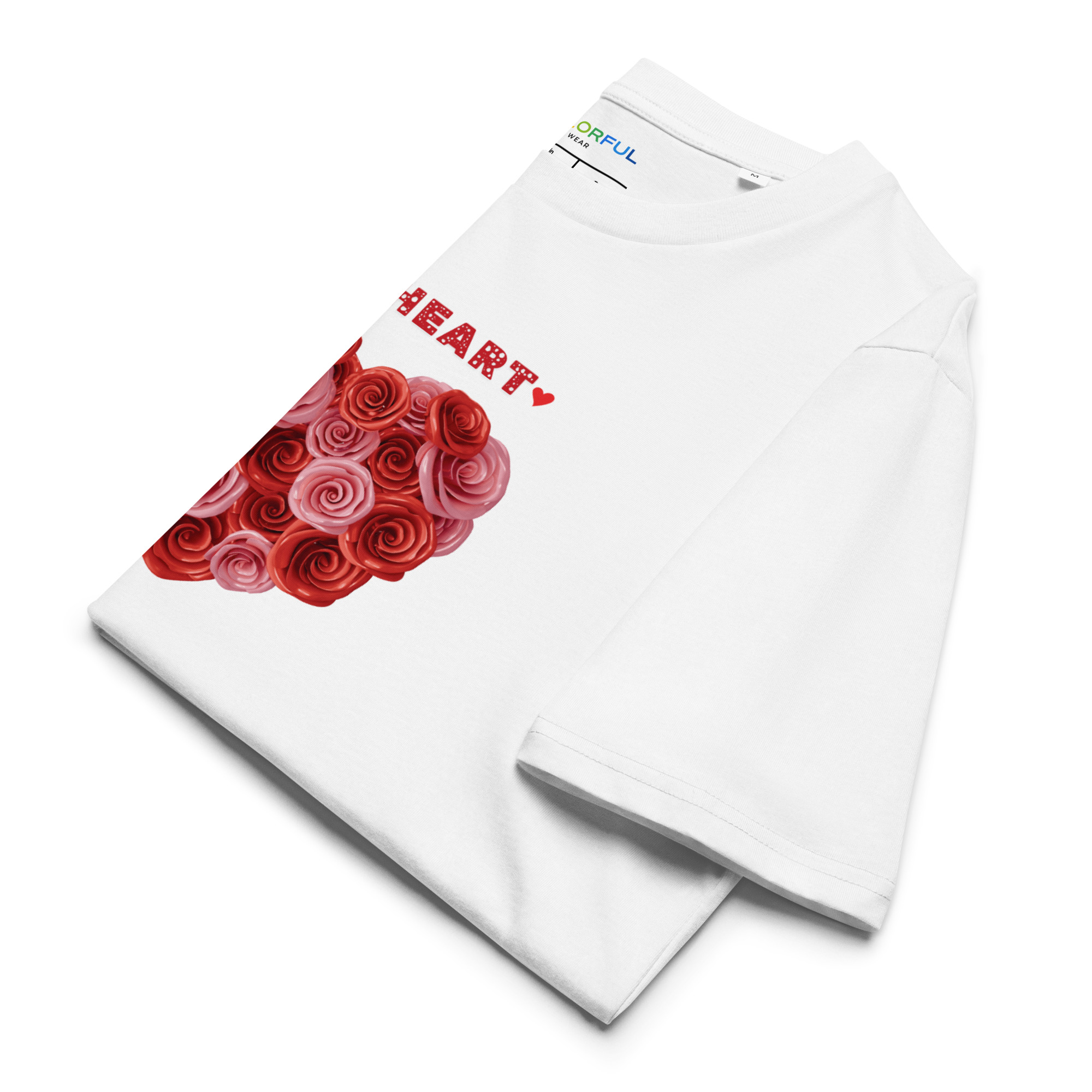 Big Heart T-Shirt for Women | Colorful Wear