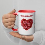 Big Heart Ceramic Mug (15 oz) | Colorful Wear