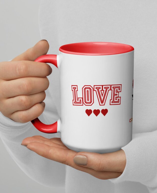 Love Ceramic Mug (15 oz) | Colorful Wear