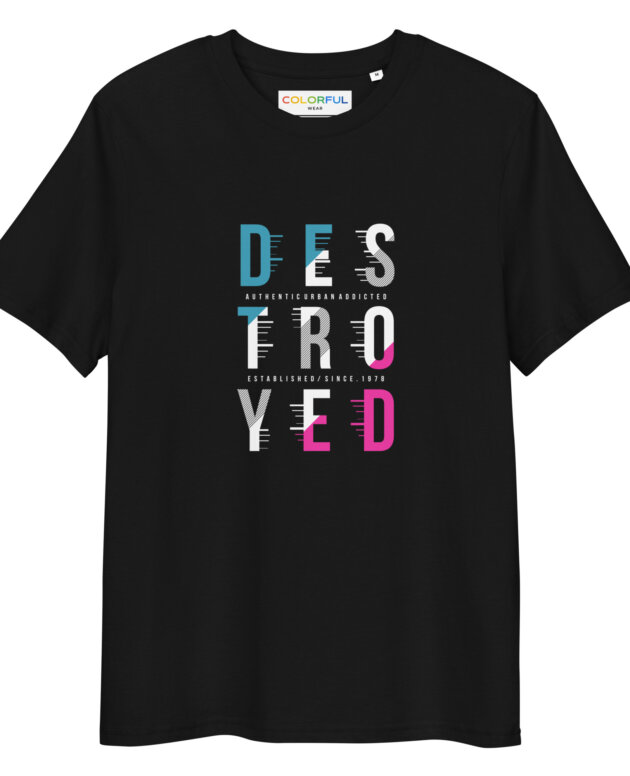 Destroyed Unisex organic cotton t-shirt